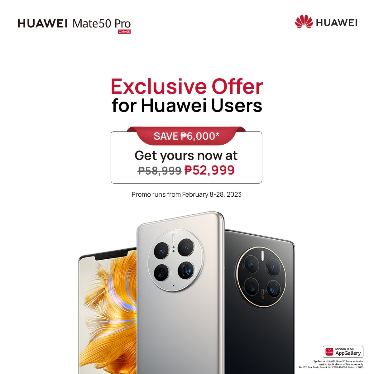Huawei Philippines P6000 Mate 50 Pro