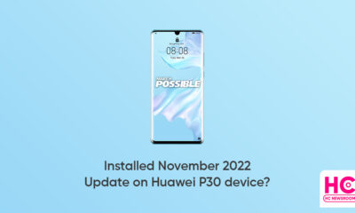 November 2022 update huawei p30